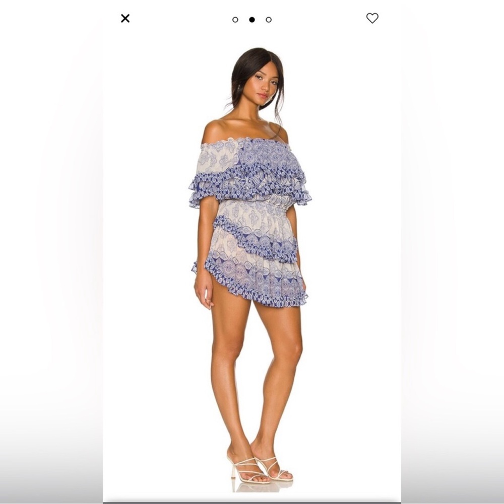 MISA Los Angeles x REVOLVE Isella Dress in Majorelle Mixed Tile Size XS - Picture 7 of 16